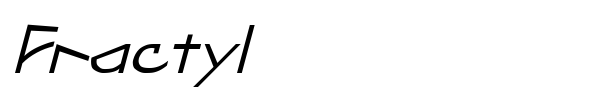 Fractyl font preview